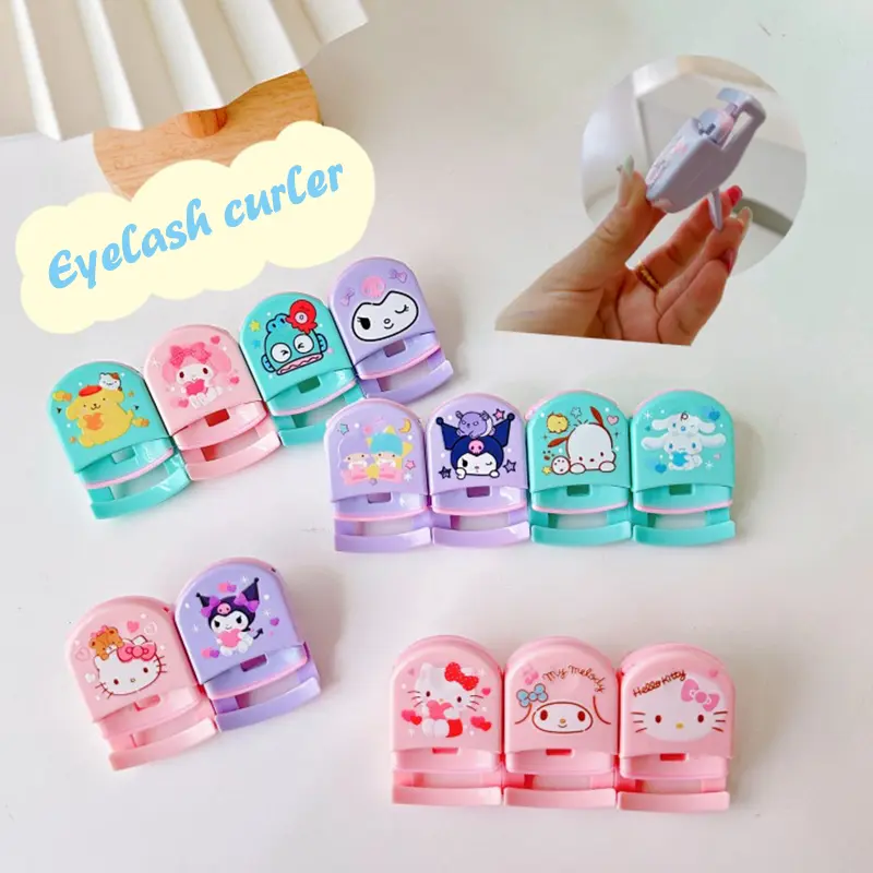 Dụng Cụ Dụng Cụ Uốn Mi, Sanrio Hoạt Hình Hello Kitty, Melody, Kuromi, Cinnamoroll, Mô Hình Anime, Cầm Tay, Dành Cho Bé Gái, Dụng Cụ Trang Điểm, Quà Tặng