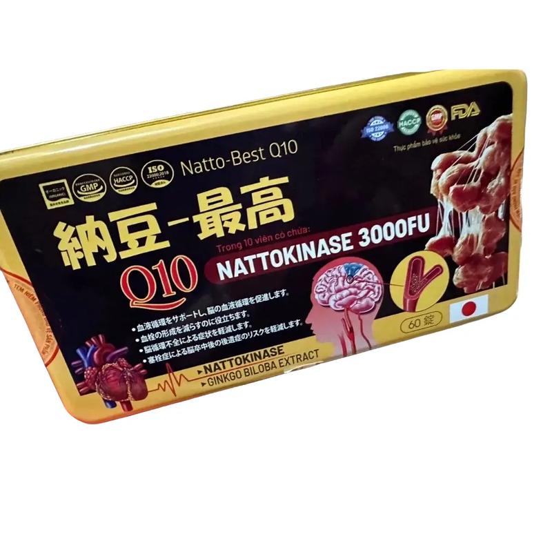 Viên Uống Hỗ Trợ Phòng Ngừa Đột Quỵ Nattokinase 3000Fu , Phá Tan Cục Máu Đông,Ổn Định Huyết Áp, Tăng Cường Trí Nhớ
