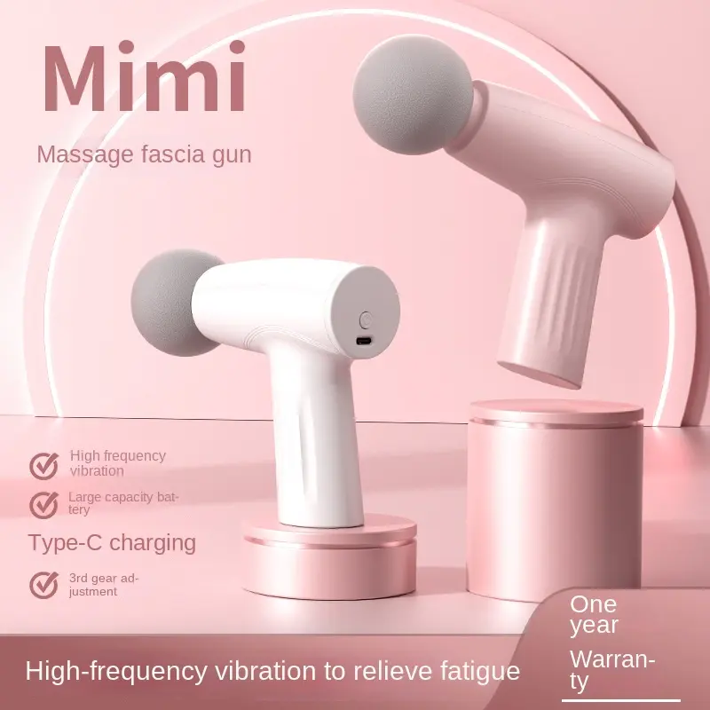 Compact Muscle Massage Gun for Full Body Relaxation and Recovery . Mini Portable Full Body Massage Gun for Muscle Adjustment and Fitness Comfort