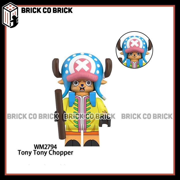 One Piece Đồ chơi Lắp ráp Nhân vật Monkey D Luffy Roronoa Zoro Tony Chopper Mô hình Sanji Nami Robin WM6193 1