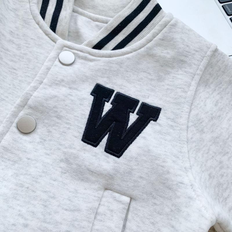 Product Introduction of Infant Toddler Jacket Ins Spring Autumn New Boys and Girls Short Baseball Jacket Baby Embroidered Letter Jacket Trendy 35