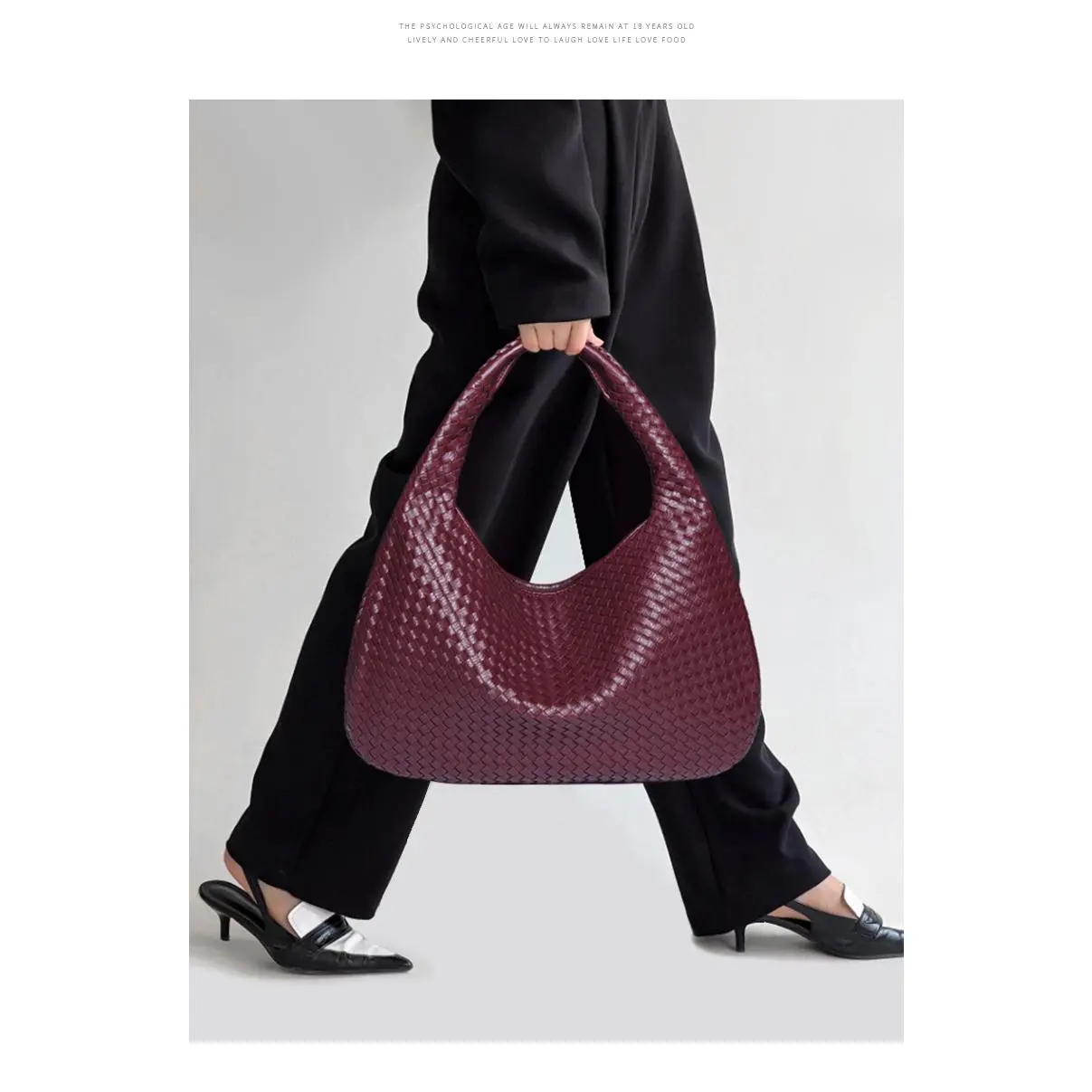 Woven Bag, Women's Handbag, Brief Design, Big Name, Shoulder Bag, Women's Fashion, Casual Underarm Bag, 2024 New Arrival