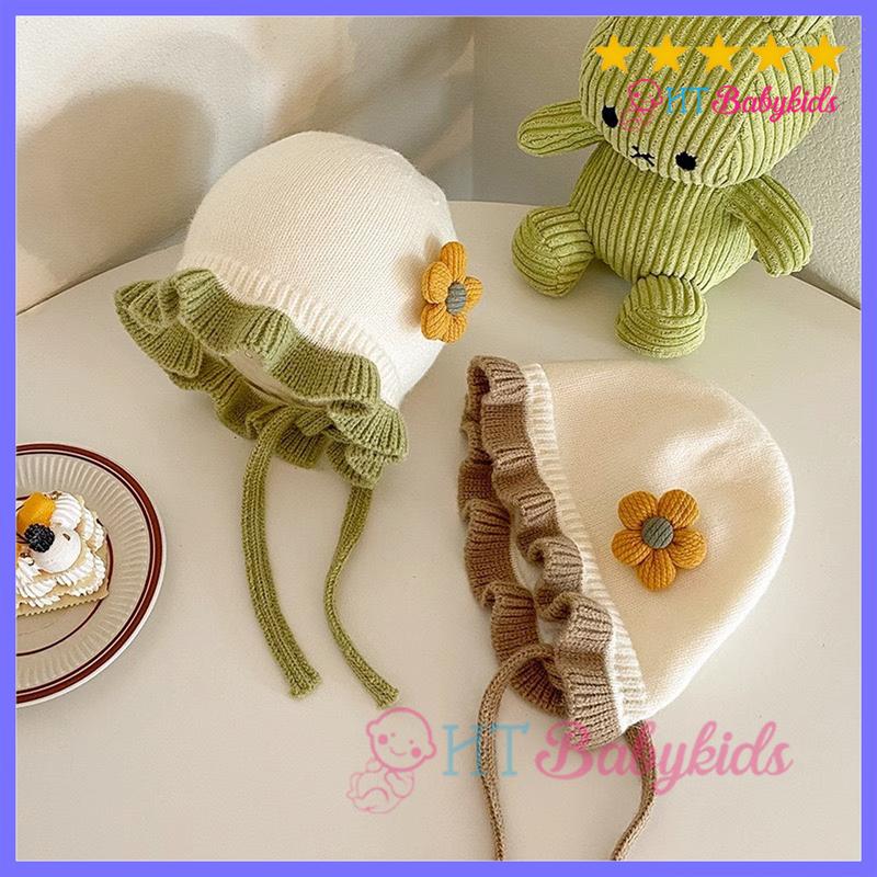 Mũ Len Mùa Đông Giữ Ấm Tai Dành Cho Bé Gái dễ thương MỚI