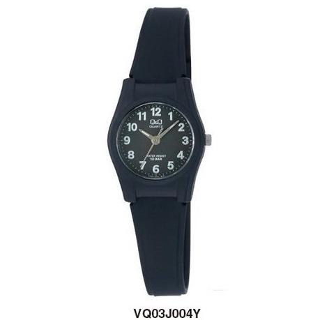 Q&Q Original Jam Tangan Remaja VQ03 & VQ87 Series - Karet- Hitam Kaca Rubber 7