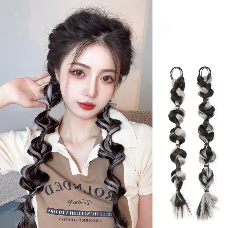 PT10 Tóc Giả Thắt Bính Thời Trang Hàn Quốc