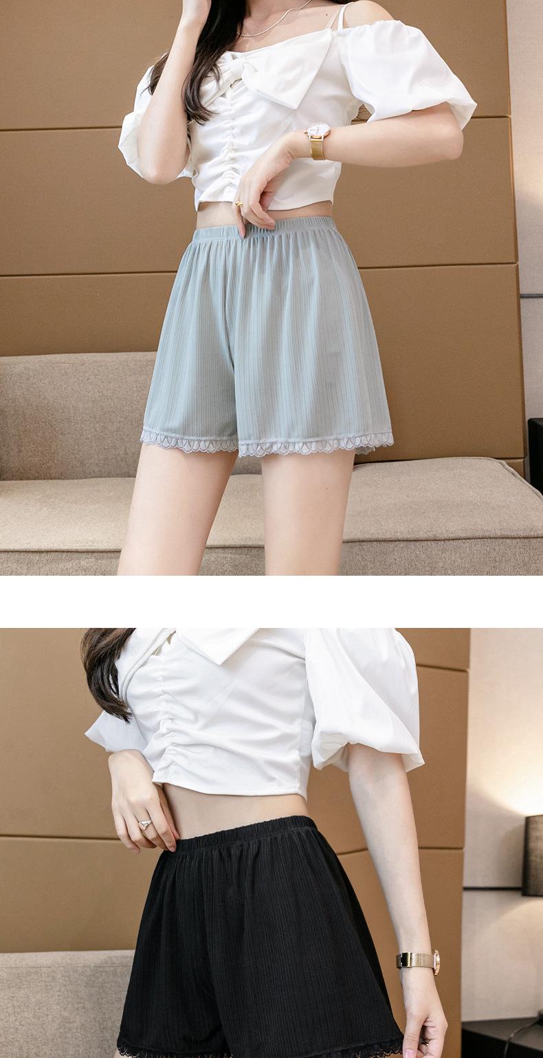 Product Introduction of [Golden PotatoWomen's Wear] Loose Ice Silk Safety Pants Women's Large Size Anti-Exposure Can Be Worn outside Thin Base Shorts Lace High Waist Safety Pants Women Womenswear Panty Lingerie Comfort Basic Minimalist 18