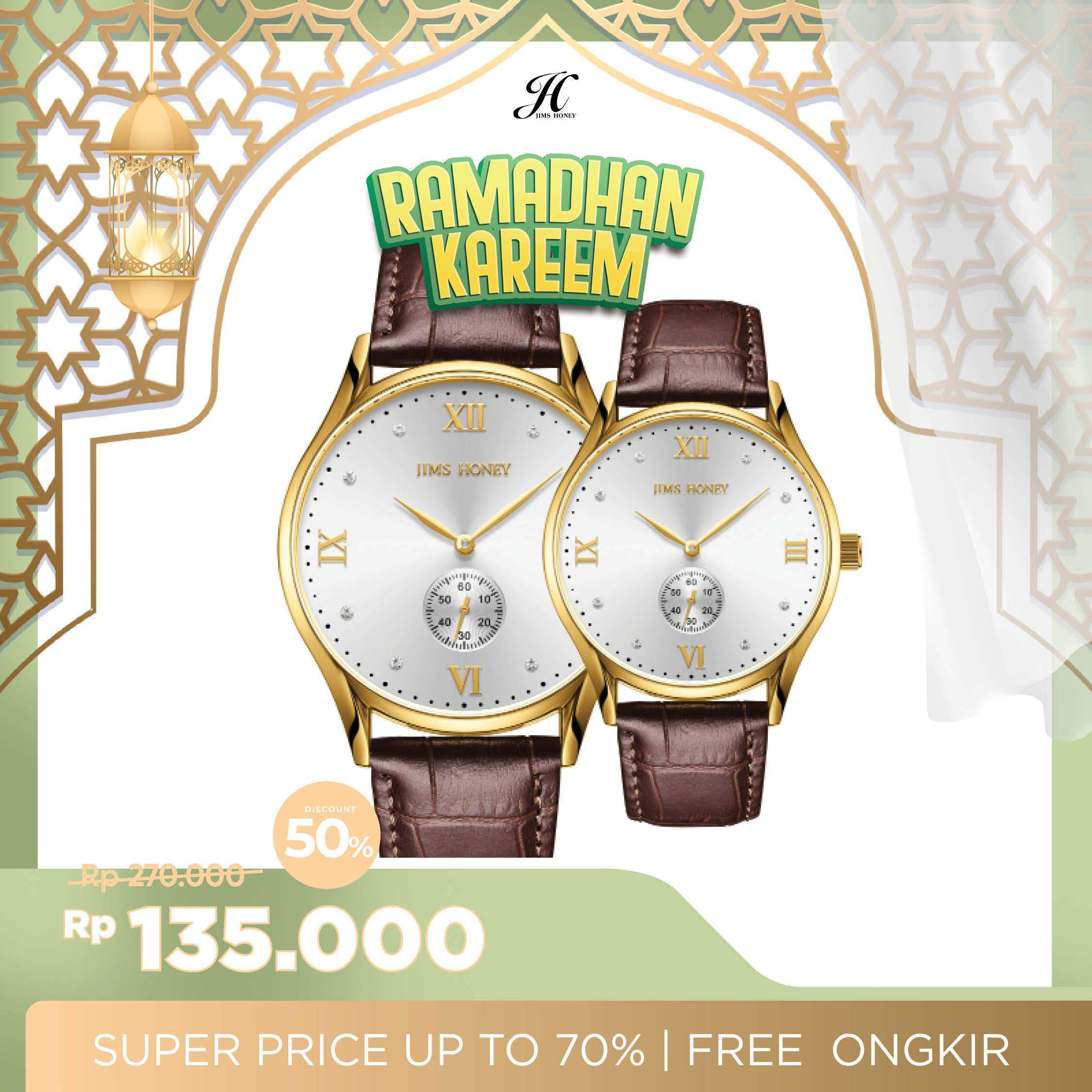 JIMS HONEY JAM TANGAN COUPLE JHW 08 (FREE BOX)