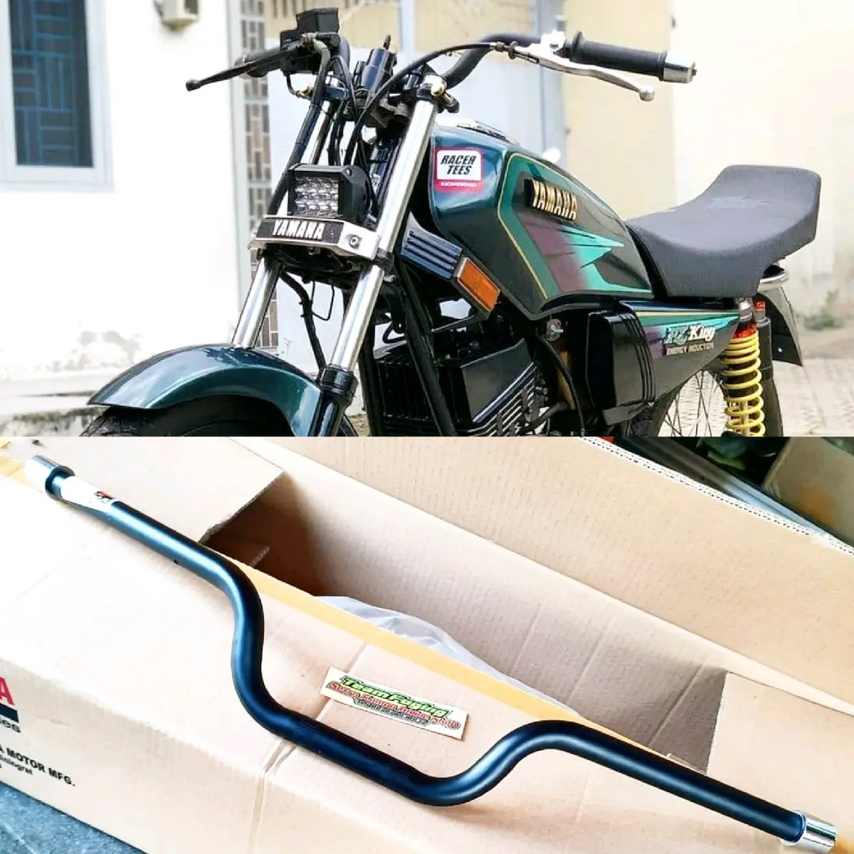 Stang Balap Hitam Motor