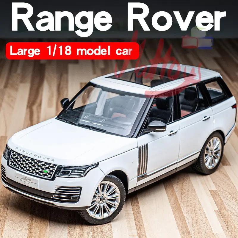 1:18 Large Range Rover 50th Anniversary Suv Offroad Alloy Model Diecast koleksi Hobi pajangan hadiah Ban Setir Toy 1
