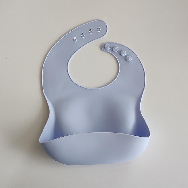 Product Introduction of Baby Waterproof Silicone Thicken Bibs Apron Toddler Girl Boys Feeding Adjustable Bib Silicone 10