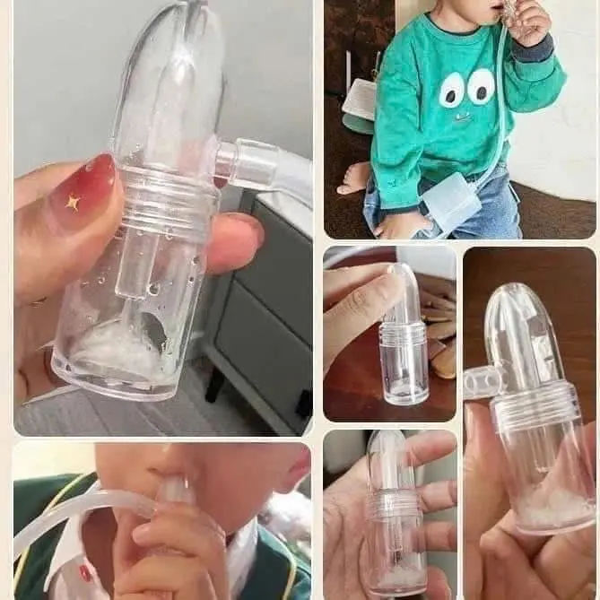 Hút mũi cầm tay tiện lợi siêu hót hít của năm, có khoang chứa dịch nhiều nhất, tránh chảy ngược lại khoang mũi. Máy hút mũi Nasal 3