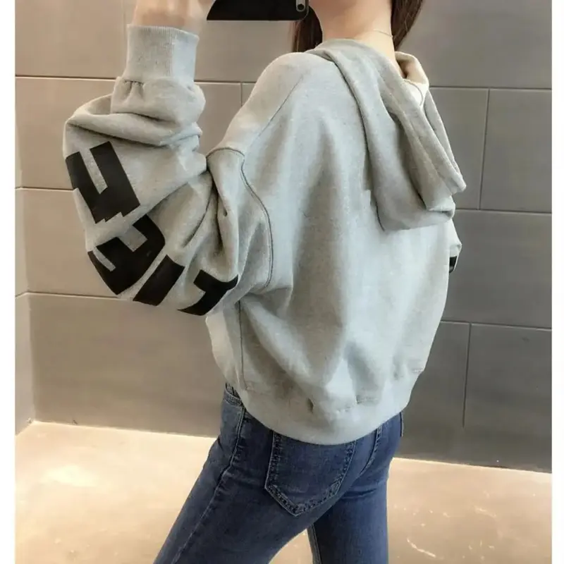 (SAN) Save Croope Oversize Sweater Fleece Hoodie & Sweatshirt Fashion Wanita 4