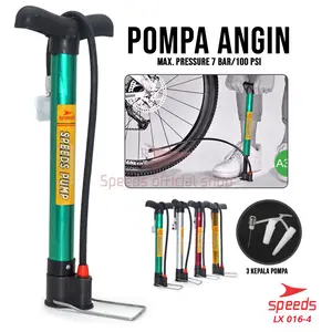 SPEEDS Pompa Angin Mini Ban Sepeda Motor Ban sepeda Bola Pump Mini Serbaguna 016-4