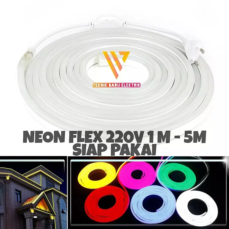 Lampu LED Neon Flex 220v Bisa Request Ukuran 1m 2m 3m 4m 5m Aesthetic Lampu Kamar Detak Jantung tidur 2