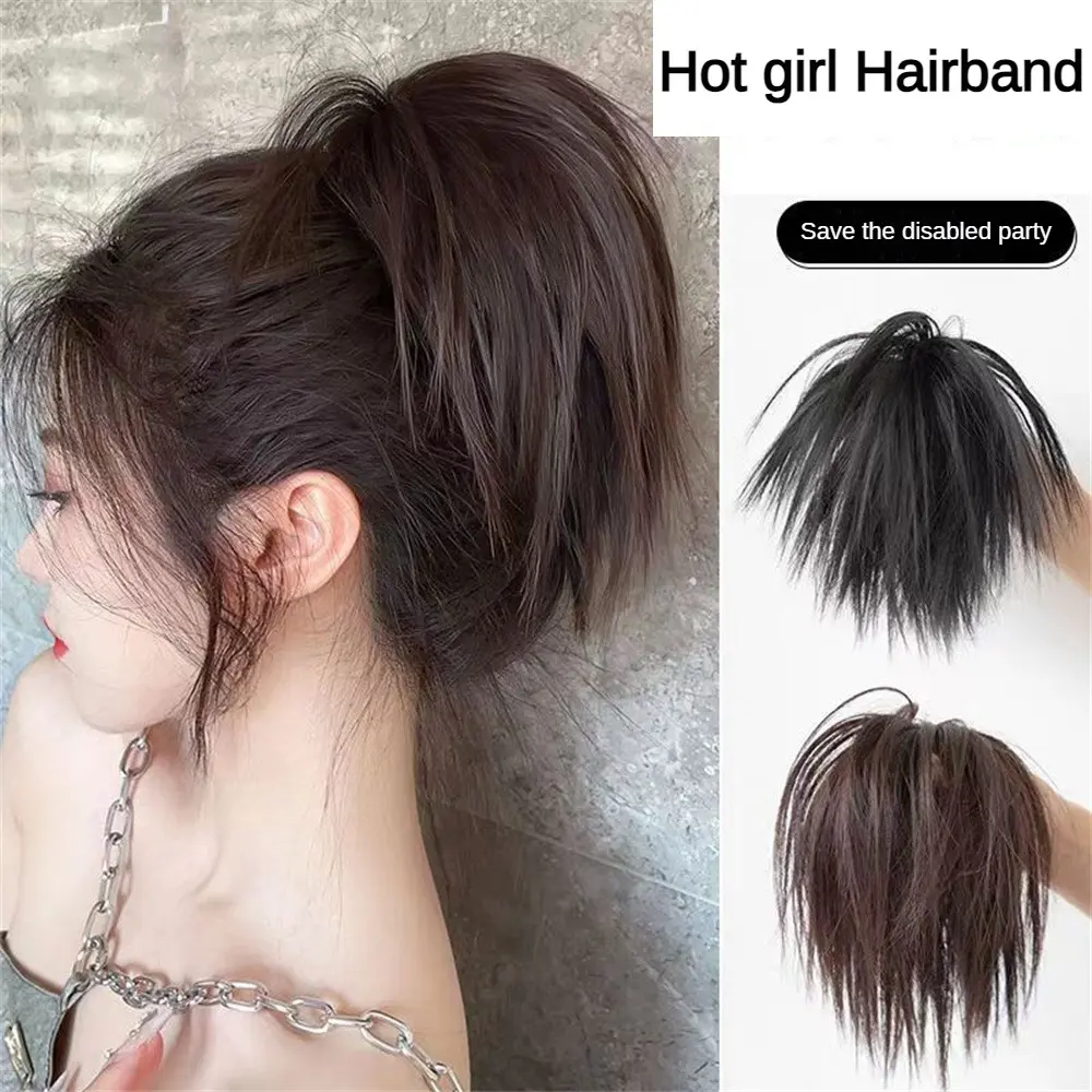 Chicken Coop Head Wig Female Artificial Hair Fluffy American Hot Girl Bud Head Wig