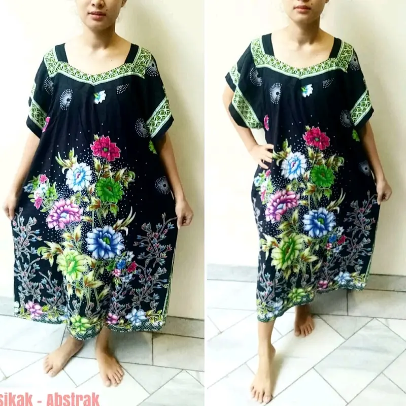 DASTER HENGKY MODEL SIKAK MOTIF BUNGA ABSTRAK#LD 120 1