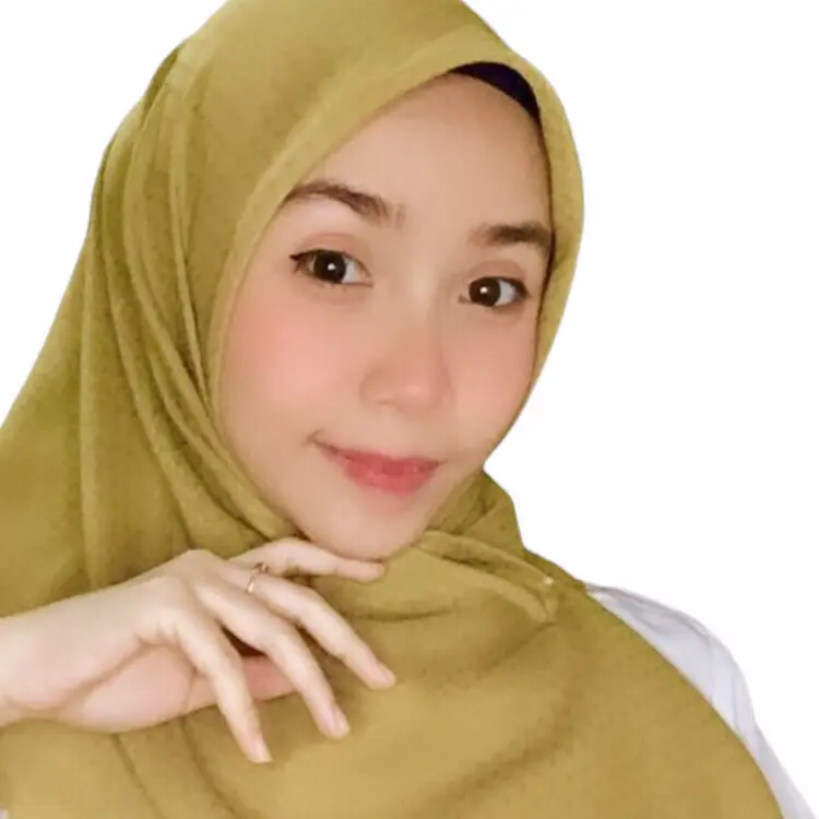 Hijab segi empat potton starts premium, Warna lime manis by fulihijab’s Katun