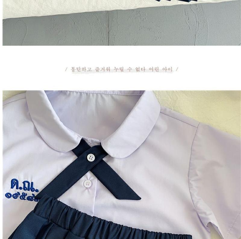 Product Introduction of Thai Preppy Style Summer Primary School Student Graduation Business Attire Kindergarten Suit Girl Thai School Uniform Western Style Jk Skirt Suit 10