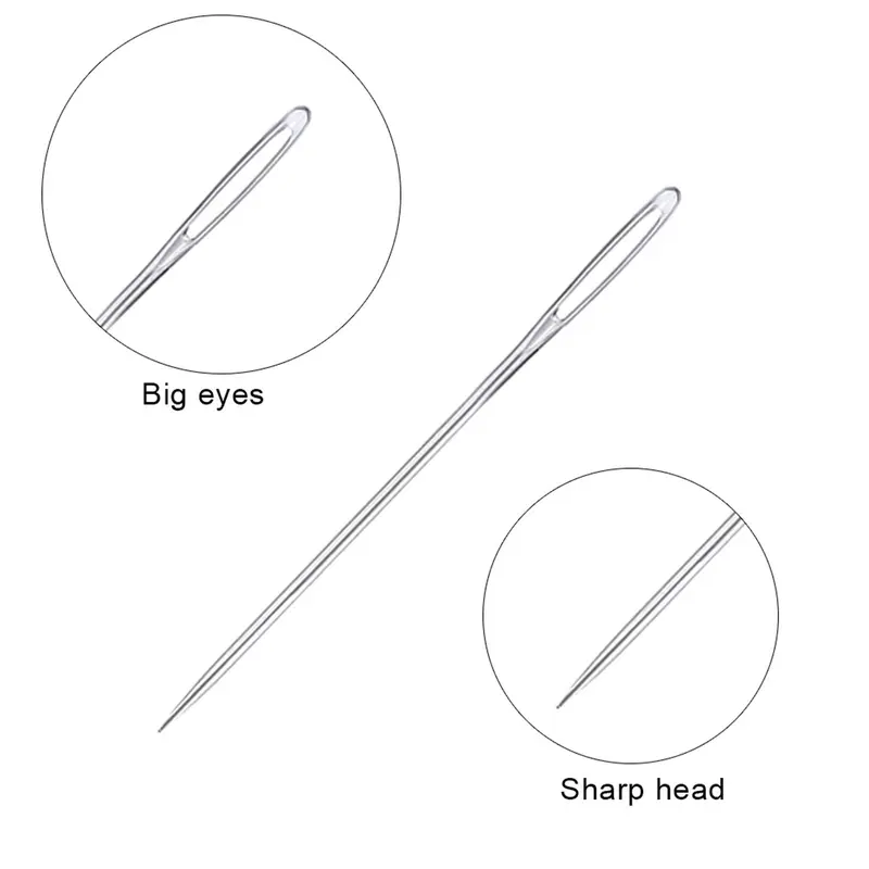 Large Eye Threading Needle Set, Including 23pcs DIY Hand Sewing Needle with Storage Case, Sewing Tool Kit, Cross Stitch Needle, DIY Sewing Accessories 6