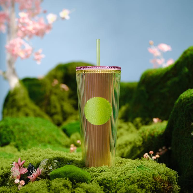 Bình Starbucks CCUP 24OZ PL GREEN PLEATED (710 mL) - TikTok Shop Vietnam