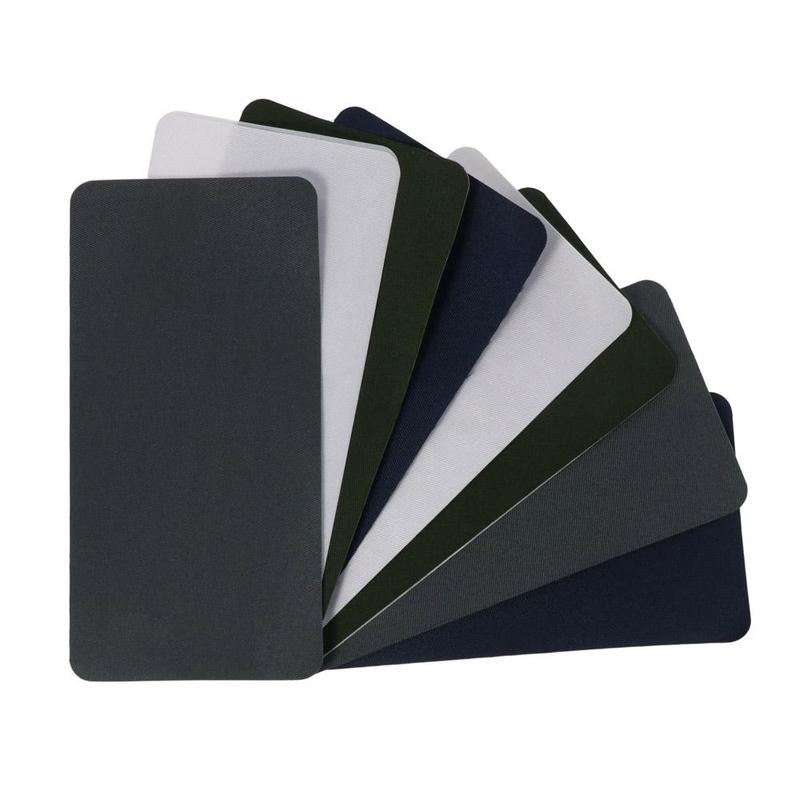 8Sheets Self Adhesive Patches 20*10cm Clothing Patches Army Green Dark Gray Tent Patch Kit White Twill Basement Patch for Clothes 5