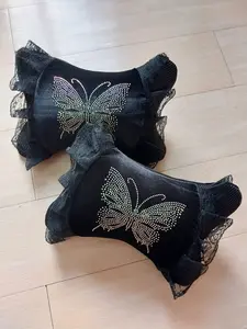 Bantal Leher Mobil Kupu Kupu Rainbow Car