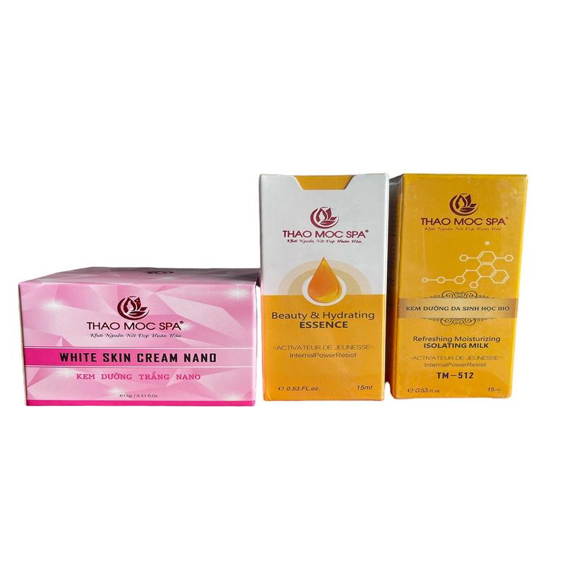 Thảo Mộc SPa. NaNo+BiO +Tinh Chất .ComBo 3 Món . Dưỡng Da Đều Màu