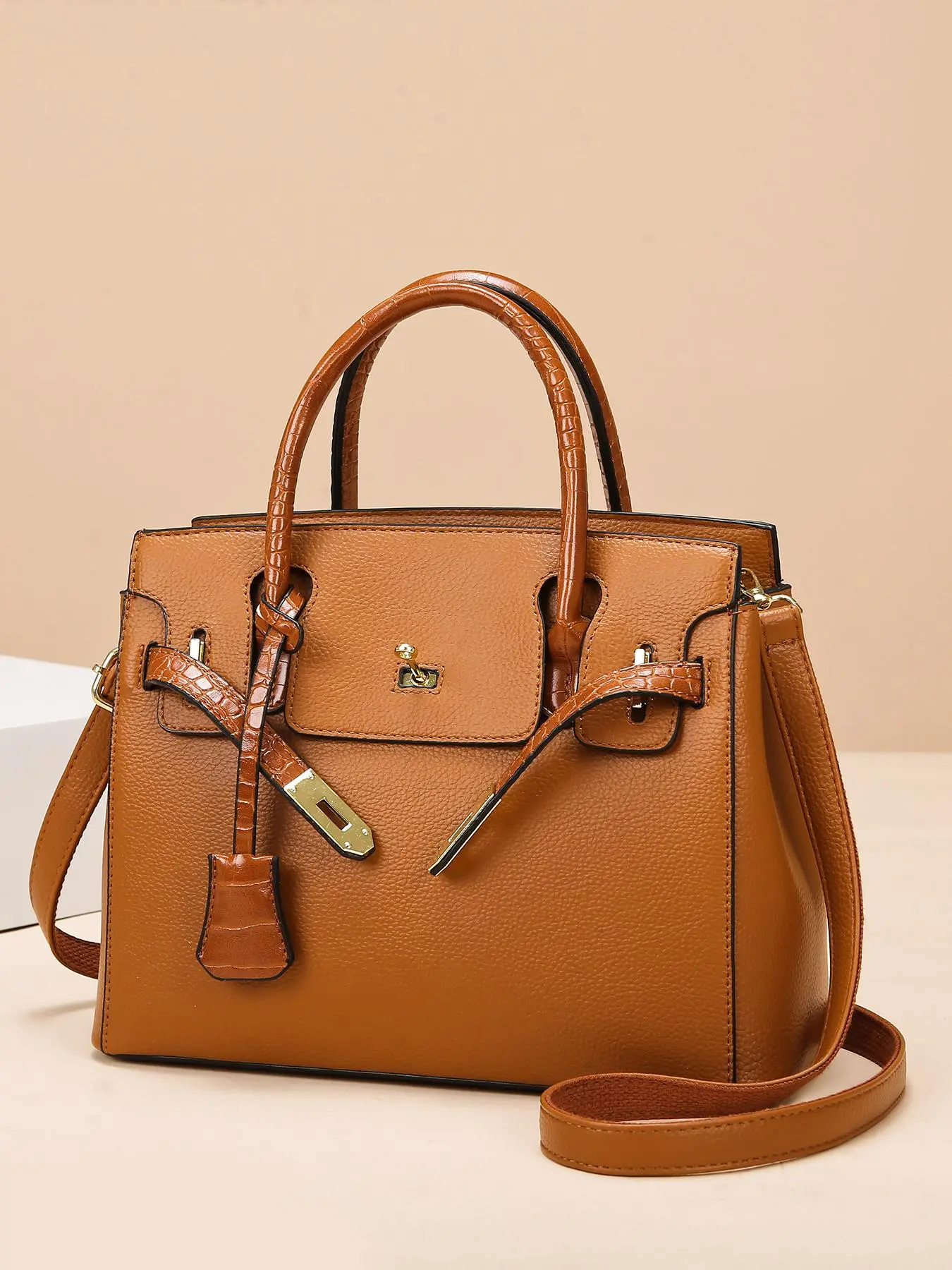 Women's Fashionable Solid Color Crossbody Bag, Casual PU Leather Shoulder Bag for Daily Used, Trendy Versatile High-quality Daily Commuting Bag