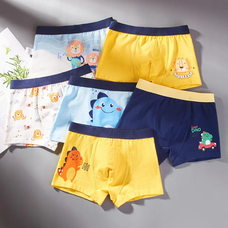 6 QUẦN LÓT BÉ TRAI SIZE 7-45KG DẠNG ĐÙI Cotton