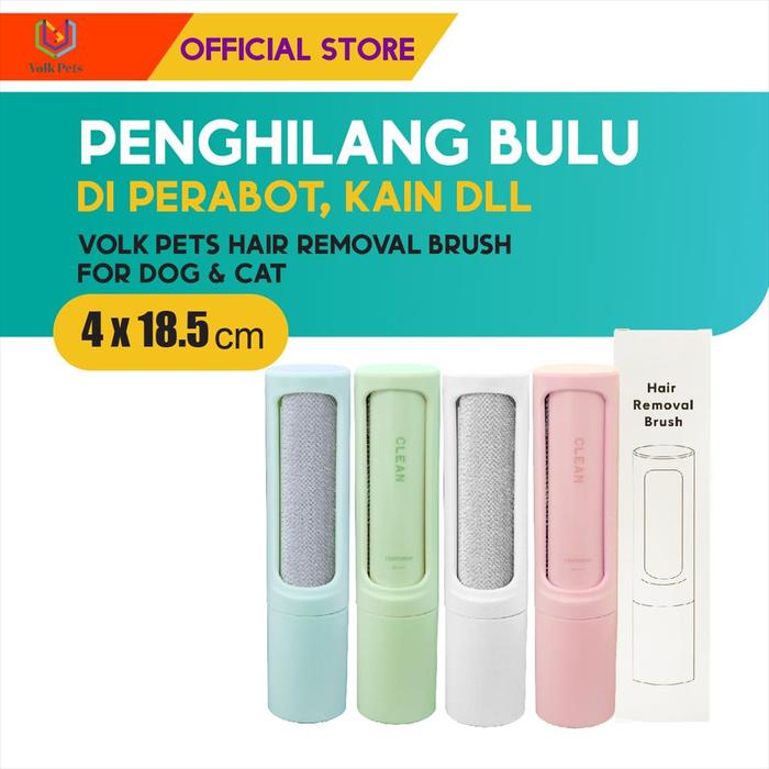 Gambar Volk Pets Hair Removal Brush  Fur & Lint Remover Sikat Penghilang Bulu dari M-Pets Volk Pets Indonesia Kota Tangerang Tokopedia