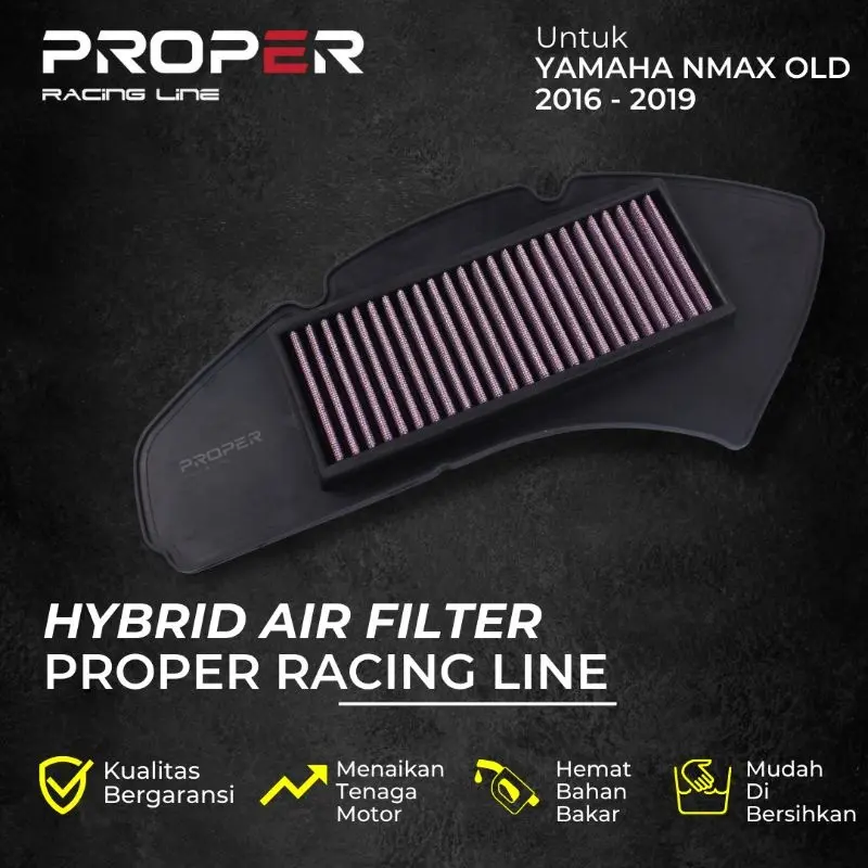 Proper Racing Line Filter Udara Semi Racing Yamaha Nmax 155 Old Hybrid Jaring Motorcycle Mesin 0