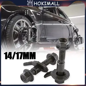 [1 Set 2 Pcs] Baut Eksentrik Pelurusan Ban/Baut Eksentrik Camber/baut camber ukuran 14/17mm