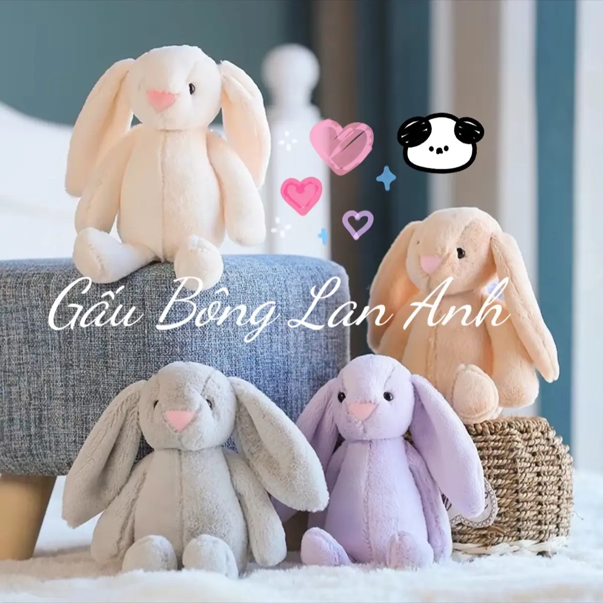 Gấu jelly cat size mini 45cm nhiều màu (fom khổ vải 45 cm ) Thú Nhồi Bông [ Số lượng tính 1con không tặng kèm ]