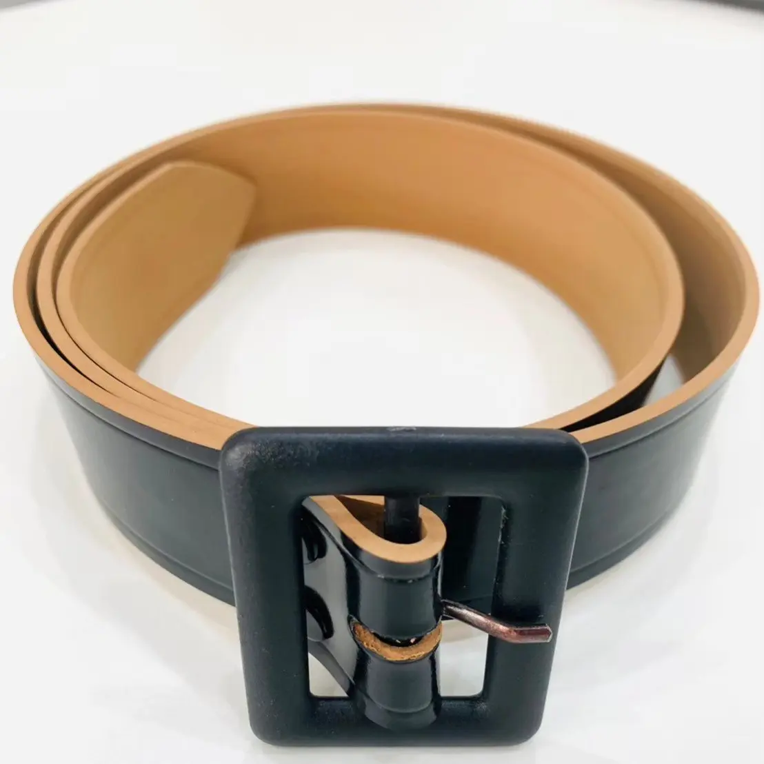 เข็มขัดนักเรียนหญิง ม.ปลาย ม.เตรียม หัวดำ มัธยม 1 - 6 สาย PU คุ้มค่า ราคาถูก คุณภาพดี แข็งแรงทนทาน