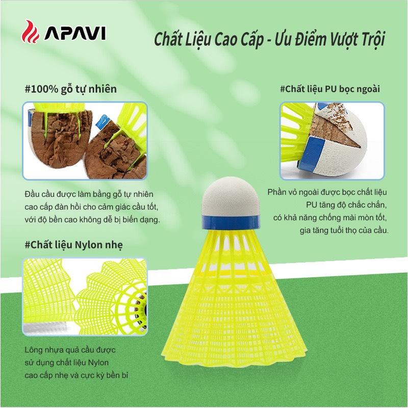 Product Introduction of Quả Cầu Lông Nhựa Apavi NL-600, Bền Bỉ Sử Dụng Nhiều Lần, Không Bị Lắc 9