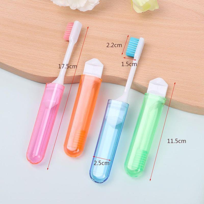 1Pcs Folding Toothbrush With Box Portable Travel Camping Outdoor Business Trip Tooth Brush Soft Toothbrush Oral Cleaning Tools 4