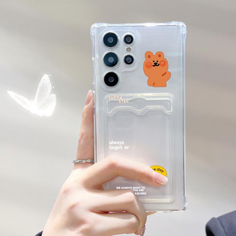 Card Holder Phone Cases for Samsung A55 Case Samsung A15 A05 A05S A54 5G A06 A16 A14 A53 A24 A13 S24 FE S22 S24 S23 Ultra A12 A03 A23 A34 A35 A25 A32 A22 A50 A30 S21 FE Wallet Cases Colorful Painted Protective Phone Skin Shockproof Bag 2