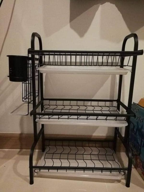 Giá úp bát 3 tầng có khay hứng nước Cao 65cm, rộng 45cm, sâu 25cm Kitchen 4