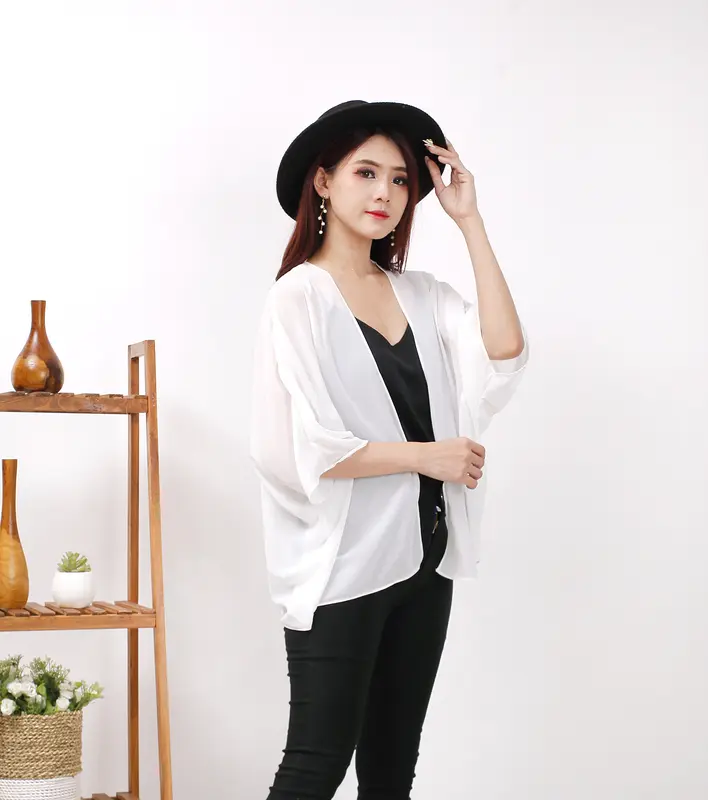 Toply shop Outer ceruti model batwing / Cardigan korean style / Outer transparan 6