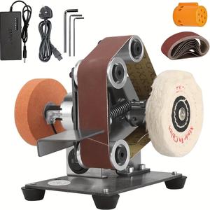 Electric Mini Belt Sander, DIY Multifunctional Polishing Grinding Machine, Adjustable 7-Speed Control Polishing Machine, No Battery Needed, Kitchen