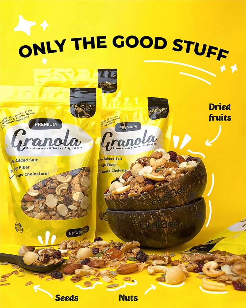 Product Introduction of ️️️[CHÍNH HÃNG]️OLABEN Granola 500g Siêu Hạt Dinh Dưỡng Vị Truyền Thống Túi 500g 0