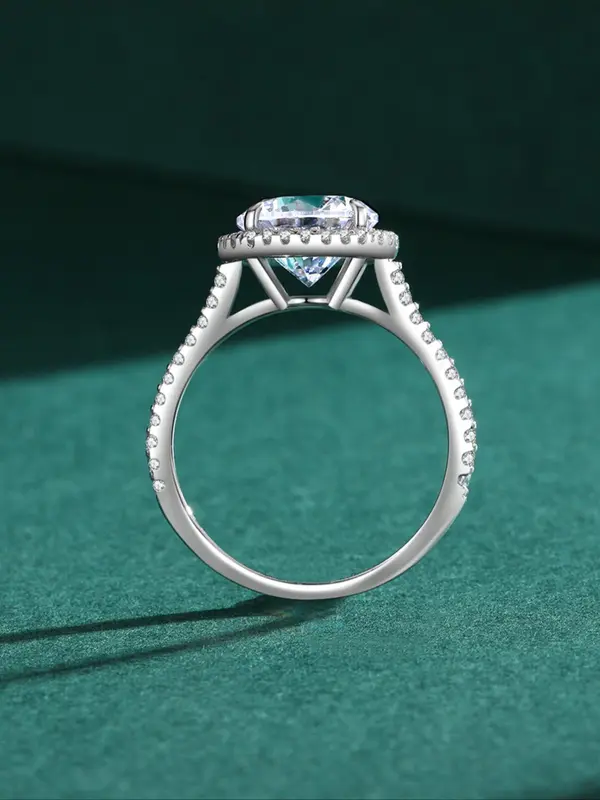 S925 Sterling Silver Fashion Emerald Cut Ring, Luxury Wedding Jewelry for Women, Trendy All-match & Exquisite Jewelry for Birthday Gift 4