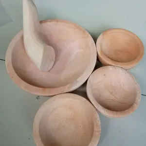 COBEK Beranak 3 Bahan Kayu  5 in 1 Kitchenware Ulekan