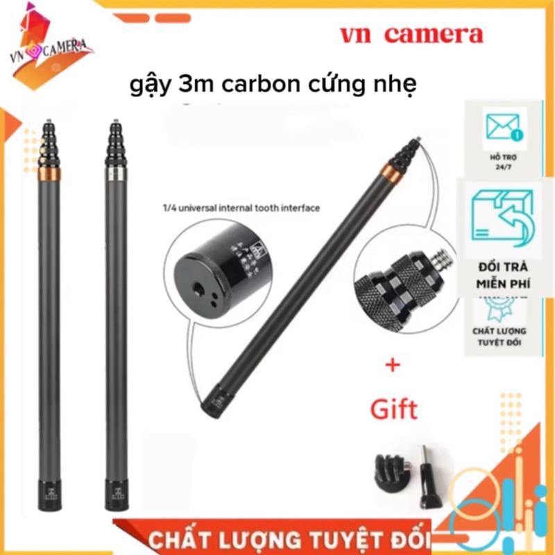  gậy 3m carbon cho instar 360 x1 2 3 chất và nhẹ gopro  intar  action dji điều  dùng được   phụ kiện máy quay gopro camera 