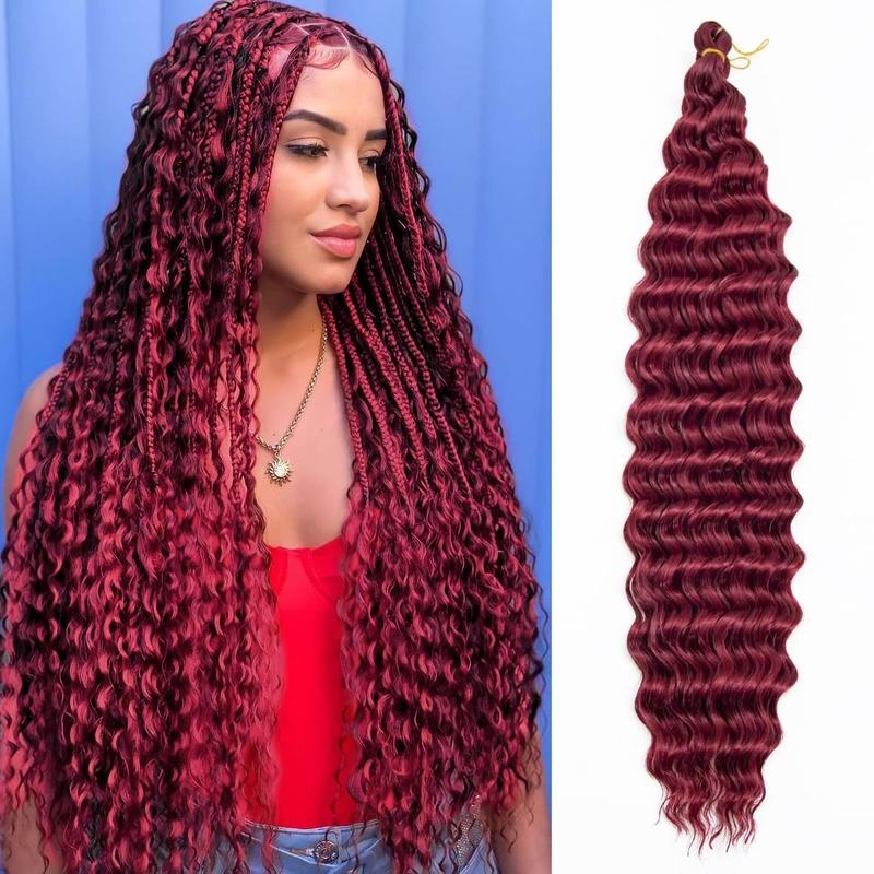 Product Introduction of FA TRENDY DIY Ombre Deep Twist Crochet Hair Afro Curls Natural Synthetic Crochet Hair Curly Long Crochet Braiding Hair Extensions American 10