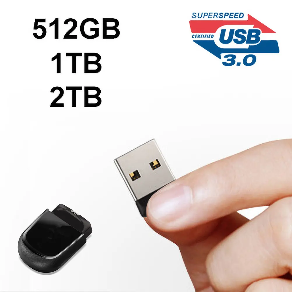 Ổ đĩa Lung Linh USB 3.0 tốc độ cao mini, heihace, có dung lượng 512GB, 1TB và 2TB, Ổ đĩa U, Bộ nhớ, Thiết kế que Ngón Tay Cái