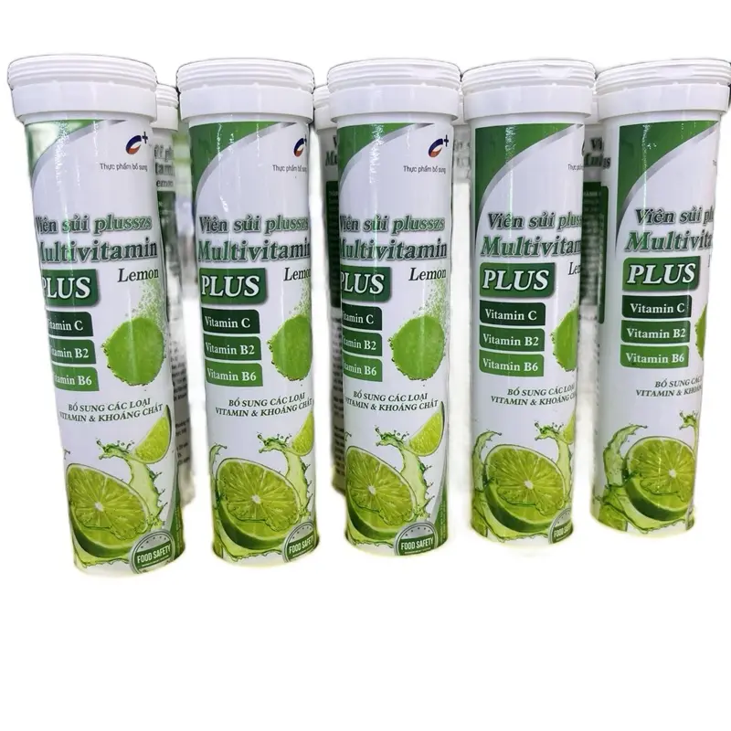 Combo 5 typ c sủi vị chanh typ to 4g thơm ngon dễ uống