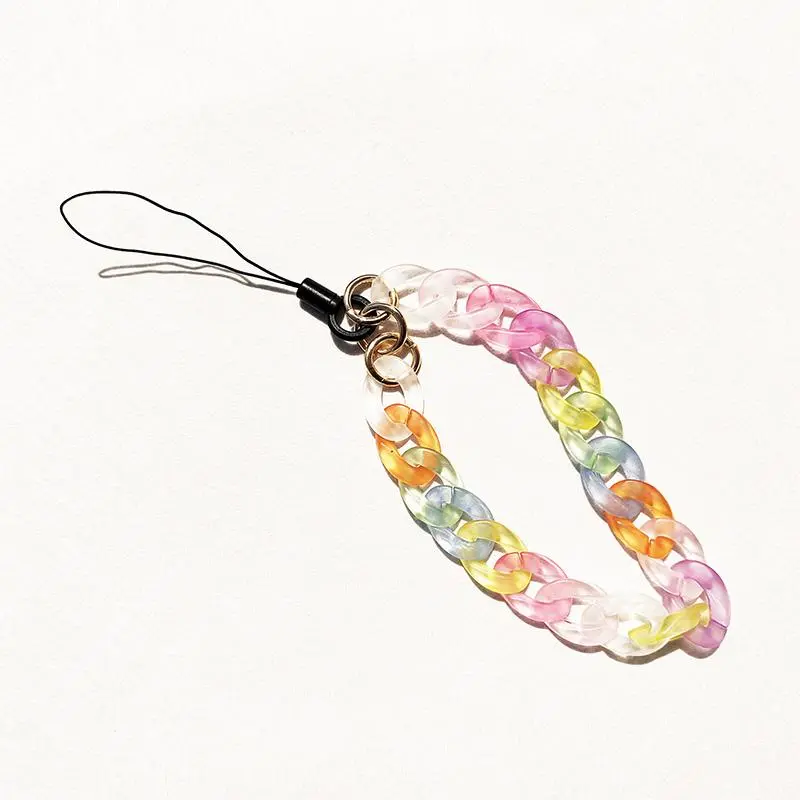 Fashionable Chain Phone Decoration, Frosted Acrylic Mobile Accessories, Anti-lost Mobile Phone Lanyard 1