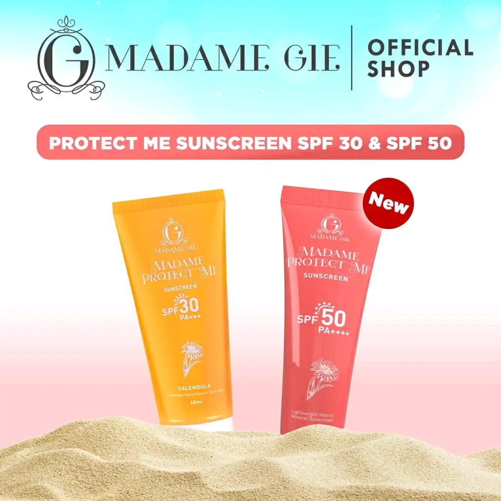 Madame Gie Madame Protect Me Sunscreen SPF30 PA+++ dan SPF50 PA++++