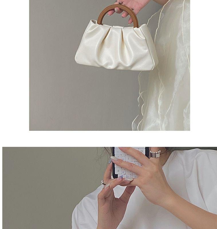 Product Introduction of Túi Nữ, Phong Cách Mới, Niche Hươu, Có Tay Cầm Bằng Gỗ, Thiết Kế Đám Mây Xếp Ly Túi Xách Nhỏ Đeo Vai Và Đeo Chéo, Túi Mini, 2024 5